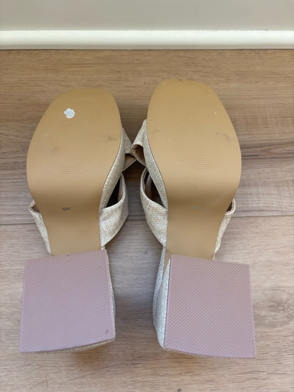 Coconuts by Matisse Natural Knot Platform Block Heels Size 9 - Picture 8 of 10
